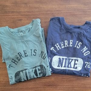 2 Nike Men's Tees, Blue & Green